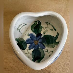 Gail Pittman Hand painted Heart Shaped Bowl!